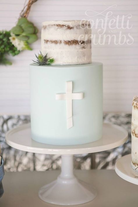 Little Big Company | The Blog: Oh Bless! Baby Boy Christening by Confetti and Crumbs Baby Boy Cakes, Baby Boy Baptism, Baby Boy Christening, Christening Cake Boy, Baby Christening, Boy Communion Cake, First Communion Cakes, Boy Baptism