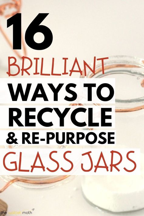 Upcycling, Art, Mason Jars, What To Do With Glass Jars, Reuse Glass Candle Jars, Reuse Recycle Repurpose, Fill Glass Jars Decorating Ideas, Reuse Jars, Large Pickle Jar Ideas