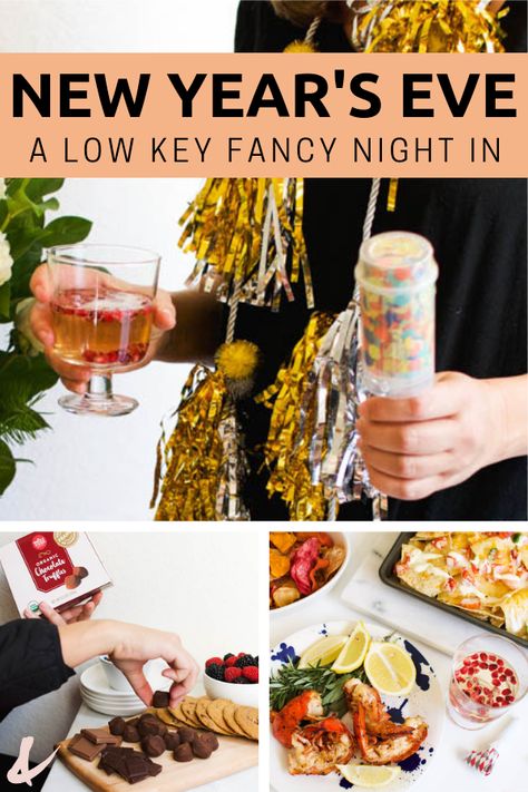 How to plan a low key fancy New Year's Eve party for your family. This idea has you cozy at home eating delicious food from Whole Foods Market! #ad #NewYearsEve #lowkeyNYE #makesmewhole Decoration, Parties, New Years Eve Dinner, New Years Eve Party Ideas Food, New Years Eve Food, New Years Dinner, New Years Eve Menu, New Years Eve Snacks, New Years Eve Party