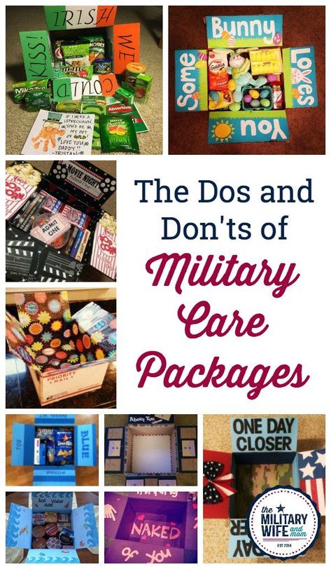 Learn the best ways to decorate a care package, how to get free care package materials, what and what not to send in a military care package and see our top puns and themes for care packages. #militarycarepackageideas #carepackagethemesandpuns #whattosendincarepackages #decoratinghacksforcarepackages Packaging, Care Packages, Deployment Care Package Ideas, Navy Deployment Care Packages, Deployment Care Packages, Soldier Care Package Ideas, College Care Package, Soldier Care Packages, Diy Care Package