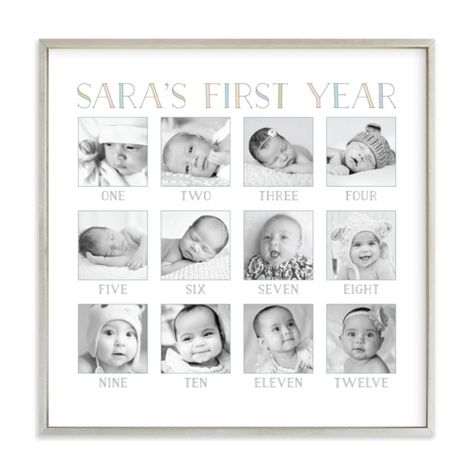Baby Pictures, Baby Photos, Babies First Year, First Year, Baby Month By Month, Childrens Art, Bebe, Photo Calendar, Picture