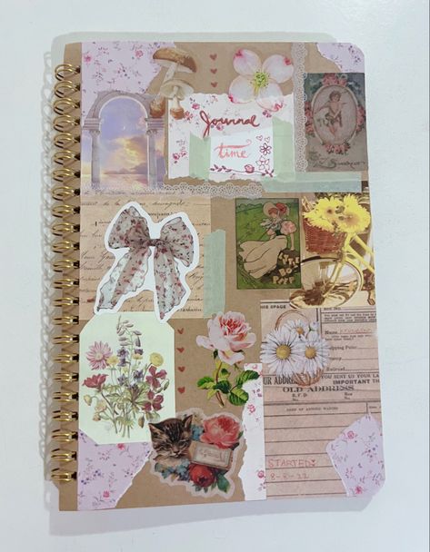 Scrapbook Pages, Journal Pages, Collage, Journal, Scrapbook Journal, Cottagecore Journal, Scrapbook, Art Journaling, Vision Board