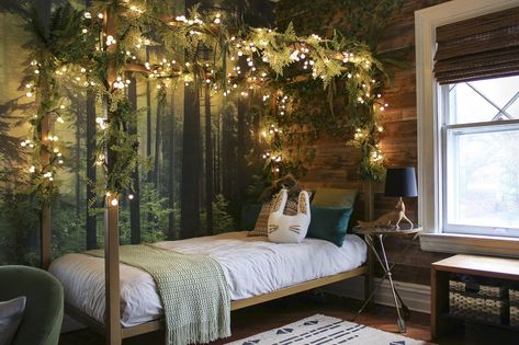 Enchanted Forest Bedroom Ideas - Design Corral Vintage, Interior, Fairytale Bedroom, Fairy Bedroom, Woodland Bedroom, Forest Bedroom Ideas, Dream House Decor, Forest Bedroom, Forest Room