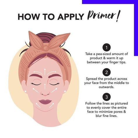 Face Primer, Ideas, How To Apply Foundation, How To Apply Makeup, Makeup Help, Beginners Eye Makeup, Where To Apply Primer, Makeup Routine Guide, Makeup Prep