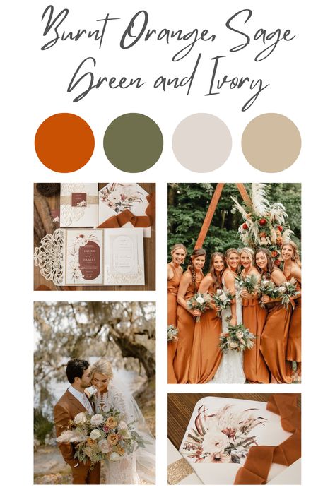 Autumn Wedding Colours, Boho, Camper, Decoration, Fall Wedding Color Schemes, Orange Wedding Colors, Cream Wedding Colors, Spring Wedding Colors, Sage Green Wedding
