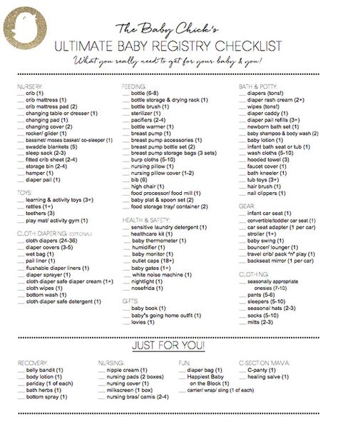 The Baby Chick's ULTIMATE Baby Registry Checklist - Baby Chick™ Ideas, Baby Essentials, Fitness, Baby Registry List, Baby Registry Checklist, Registry Checklist, Baby Checklist, Registry List, Baby Shower Checklist