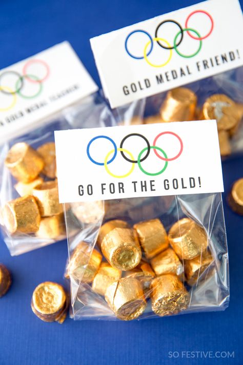 10 Simple Olympic Party Ideas- Go For the Gold Olympic Party Favors- teacher appreciation gifts Party Favours, Parties, Party Favors, Party Themes, Party Kit, Olympic Party Decorations, Olympic Party Games, Olympic Party Food, Beer Olympics Party