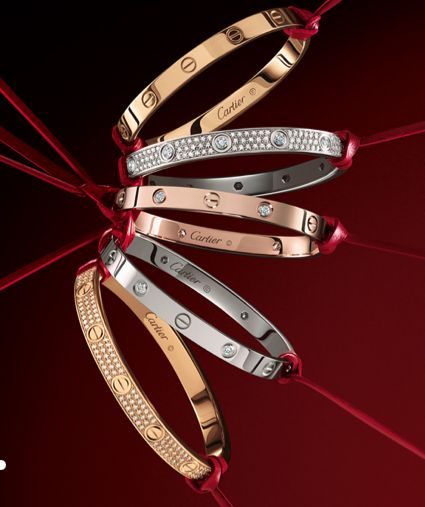 Cartier Love Cuff Collection #cartier #cartierlove #lovebracelet #cartierlovecuff Jewellery, Bracelets, Bijoux, Hermès, Watches Jewelry, Jewelry Accessories, Luxury Jewelry, Jewelry, Watches