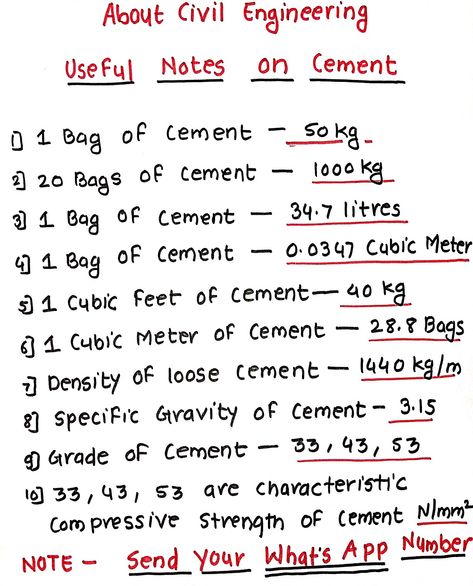 Cement Important notes Architecture, Ideas, English, Civil Engineering Projects, Civil Engineering Software, Engineering Projects, Civil Engineering Handbook, Engineering Subjects, Engineering Websites