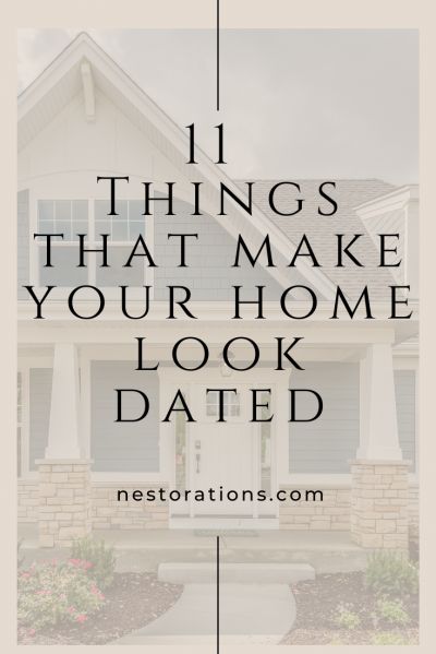 Discover 11 features that make your home look dated and how you can update your home so it looks current. Inspiration, Older Home Remodel Before After, Home Remodel Before And After, Old Home Remodel Before And After, Home Improvements, Home Remodeling Bedroom, Cheap Ways To Update Your Home, Home Upgrades, Older House Remodel Ideas