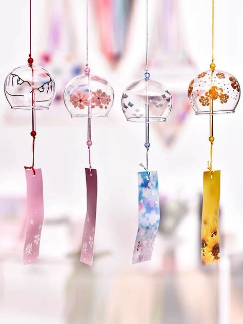 Japanese Meditation Glass Wind Chimes 3 Pieces Set Outdoor - Etsy Hand Blown Glass, Art, Ideas, Wind Chimes, Glass Wind Chimes, Diy Wind Chimes, Japanese Wind Chimes, Wind Chimes Craft, Wind Charm