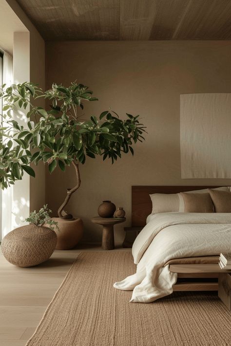 37+ Earthy Modern Bedroom Ideas to Make You Feel Grounded Inspiration, Bedroom Décor, Neutral Bedrooms, Bedroom Green, Earthy Bedroom Aesthetic, Earth Tone Bedroom, Earthy Bedroom, Olive Bedroom, Bedroom Decor