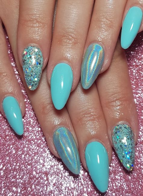 Pedicure, Teal Acrylic Nails, Turquoise Acrylic Nails, Teal Nails, Turquoise Nail Designs, Tiffany Blue Nails, Turquoise Nails, Turquoise Nail Art, Teal Nail Designs