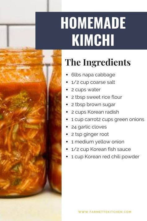 Healthy Recipes, Cooking, Kimchi Recipe, Korean Food Kimchi, Cooking Recipes, Yum, Food Dishes, Fermented Foods, Sushi