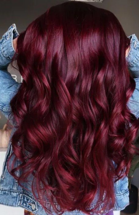 Balayage, Wine Red Hair, Red Hair, Dark Red Hair Color, Cherry Red Hair, Red Hair Color, Dark Red Hair, Dyed Red Hair, Burgundy Hair