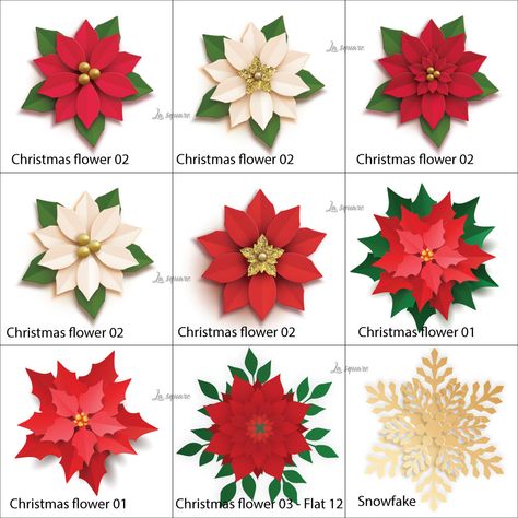 Ornament, Floral, Diy, Natal, Hoa, Noel, Jul, Natale, Resim