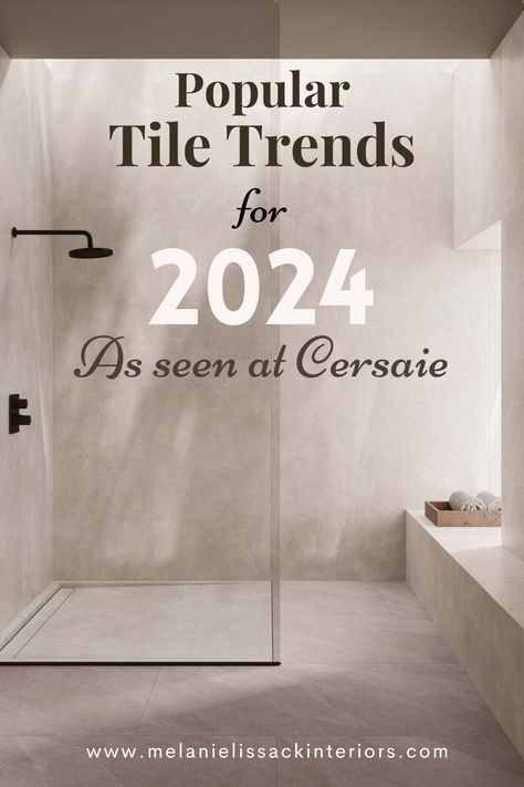 The predicted tile trends for 2024. What tiles will be popular for bathrooms, kitchens, flooring and outdoor exterior tiles next year? Click here to see the new tile designs and styles as seen at Italian trade show Cersaie. Design, Home, Tile Flooring, Tile Trends, Best Tiles For Bathroom, Tile For Bathroom Floor, Tile Floor Kitchen, Tile Showers, Tile Floor