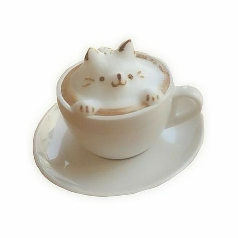 Latte Art, Iphone, Cat Coffee, Coffee Cat, Coffee Png, Png Aesthetic, Png Icons, Food Png, Cute Cafe