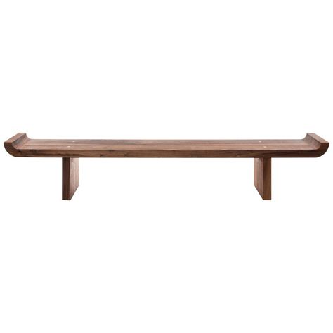 Contemporary Wood Benches, Contemporary Bench, Modern Dining Room Tables, Bench Furniture, Modern Bench Design, Wood Furniture Design, Modern Bench, Wood Bench, Walnut Wood