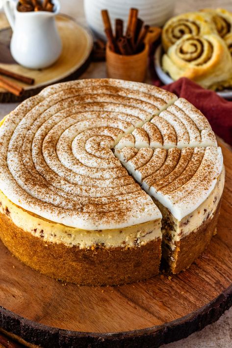 Cake, Desserts, Desert Recipes, Cheesecakes, Cake Recipes, Cheesecake Recipes, Cheesecake Pie, Cinnamon Roll Cheesecake, Cinnamon Cheesecake