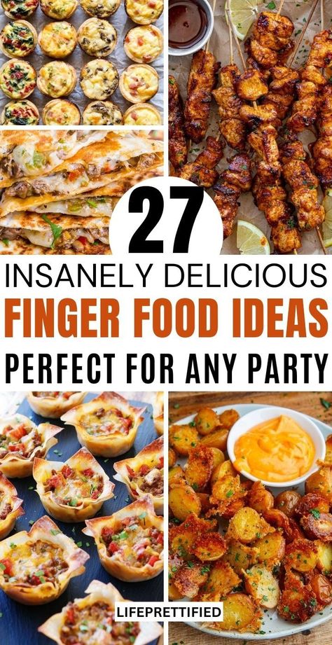 27 Crowd-Pleasing Party Food Ideas That Are Quick and Easy!! Party food for a crowd, party snacks, appetizer recipes for party, easy party food ideas, party foods, last minute appetizers, finger food ideas Apps, Parties, Easy Buffet Food Ideas Party, Quick Party Food, Party Food On A Budget, Party Food Appetizers, Quick Party Snacks, Quick Party Appetizers, Bar Food Appetizers