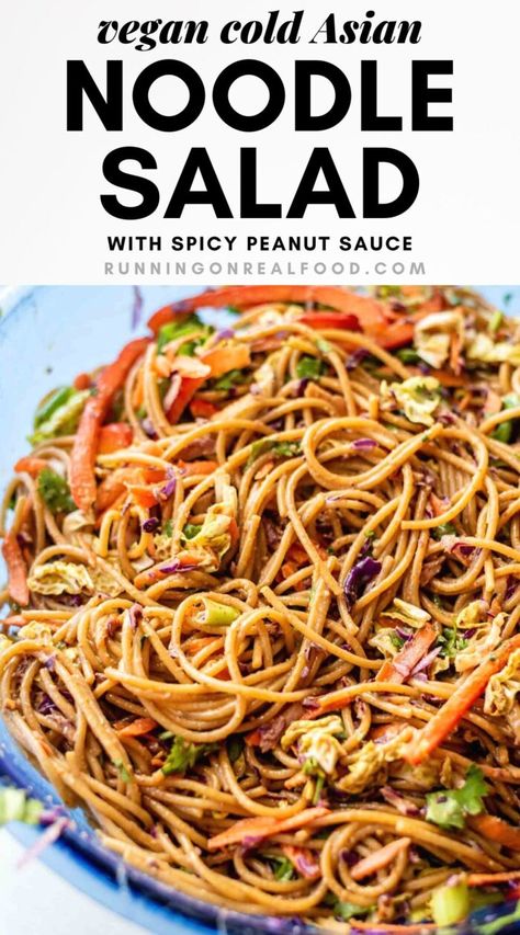 Pasta, Lunches, Asian Noodle Salad Recipe, Noodle Salad Cold, Noodle Salad Recipes, Asian Noodle Salad, Noodle Salad, Asian Noodle Recipes, Noodle Dishes