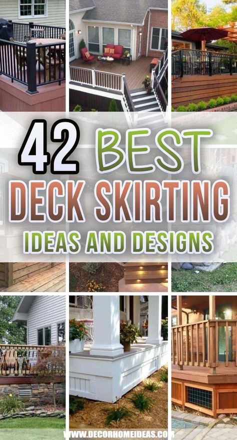 Exterior, Porches, Decks, Small Deck Ideas On A Budget, Decking Ideas, Bottom Of Deck Ideas, Deck Renovation Ideas, Decking Panels, Deck Enclosures