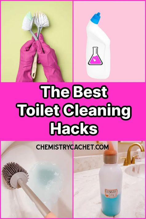Take the drudgery out of doing the dirty work with our ingenious toilet cleaning hacks and DIY toilet bowl cleaner recipes. Discover the science behind the most effective toilet cleaning products and step up your sanitizing game with our expert tips on toilet disinfecting. Make your porcelain throne sparkle like never before! Follow Chemistry Cachet for more science-based cleaning and skincare tips! Diy, Toilet Cleaning Hacks, Toilet Bowl Cleaner, Toilet Cleaner, Toilet Cleaning, Cleaning Solutions, Bathroom Cleaning, Cleaning Products, Cleaning Hacks