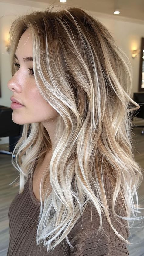25 Chic Platinum Blonde Hair Color Concepts Blondes, Platinum Blonde, Balayage, Blonde Highlights, Platinum Highlights, Platinum Blonde Highlights, Platinum Blonde Balayage, Shades Of Blonde, Icy Blonde Balayage