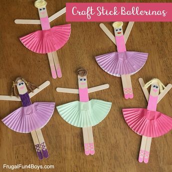 Make some adorable ballerinas out of craft sticks, cupcake liners, and other simple supplies. Draw on their cute ballet shoes. Fun craft for kids! Pre K, Diy, Craft Projects For Kids, Crafts For Kids, Crafts Fir Kids, Crafts For Girls, Fun Crafts For Kids, Simple Crafts For Kids, Craft Activities For Kids