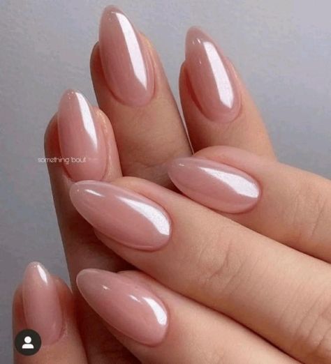 Neutral Nails, Best Nails, Pretty Gel Nails, Trendy Nails, Nails Inspiration, Gel Overlay Nails, Almond Gel Nails, Nail Inspo, Modern French Manicure Almond Nails