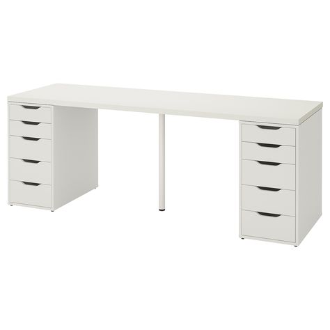 LINNMON / ALEX Table, white, 78 3/4x23 5/8" - IKEA Home Office Design, Ikea, Ikea Desk, Ikea Canada, Ikea Hack, Drawer Unit, Ikea Family, Home Office Space, Mesa Ikea
