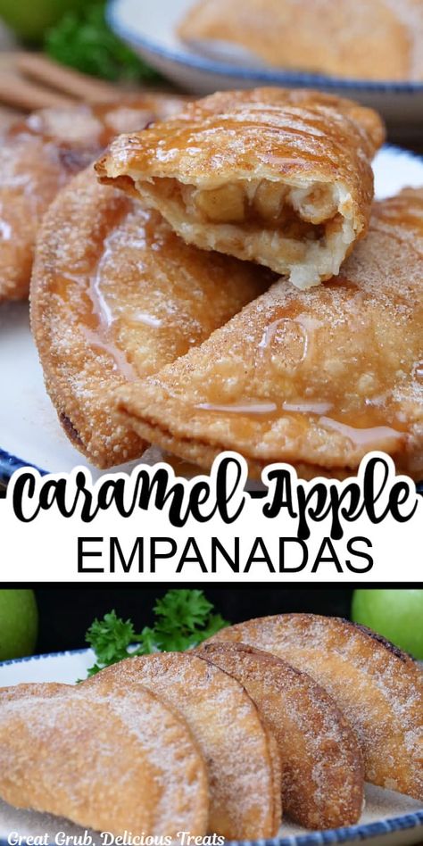 Dessert, Pie, Cake, Caramel Apple Pie, Easy Apple Empanadas Recipe, Caramel Apple Pies, Fried Apple Pies, Baked Apple Empanada Recipe, Fried Pies Recipe