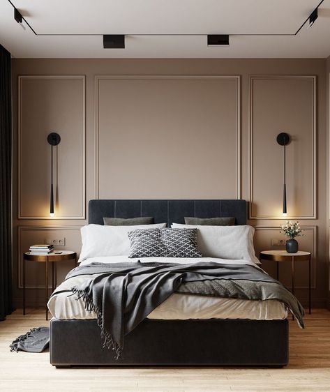 These bedrooms balance trends with timelessness to inspire a spectacular—and relaxing—space. Home Décor, Master Bedroom Interior Design, Master Bedroom Wall Colors, Master Bedroom Modern, Small Bedroom Interior, Slanted Walls Bedroom Ideas, Master Bedrooms Decor, Master Bedroom Colors, Interior Design Bedroom Small