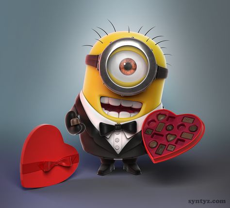 Valentine's Minion Valentine's Day, Minions, Disney, Valentines Day, Valentine's Day Quotes, Valentines, Minion Valentine, Happy Valentines Day, Minions Love