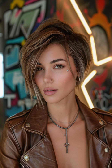 25 Prettiest Ways to Get a Pixie Bob with a Side Part Bob Haircuts, Pixie Bob Haircut, Medium Hair Styles, Haircuts For Fine Hair, Pixie Bob, Pixie Cut, Thick Hair Styles, Short Bob Hairstyles, Hairstyles For Thin Hair