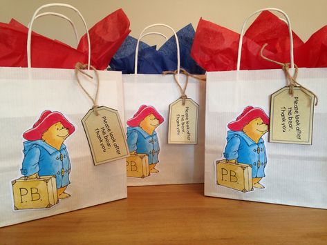 Paddington bear party bags From party bags for kids Find us on Facebook  07799434226 Crofty75@aol.com Http://partybagsforkids.weebly.com Crafts, Paddington Bear, Paddington, Paddington Bear Party, Teddy Bear Picnic, Teddy Bear Party, Bear, Bear Birthday, Bear Party
