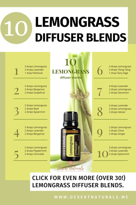doterra lemongrass essential oil and diffuser with text over 30 lemongrass diffuser blends Doterra, Lemongrass Essential Oil, Eucalyptus Essential Oil, Lemongrass Essential Oil Uses, Oil Recipes, Diffuser Blends, Making Essential Oils, Essential Oil Perfume, Aromatherapy Blends