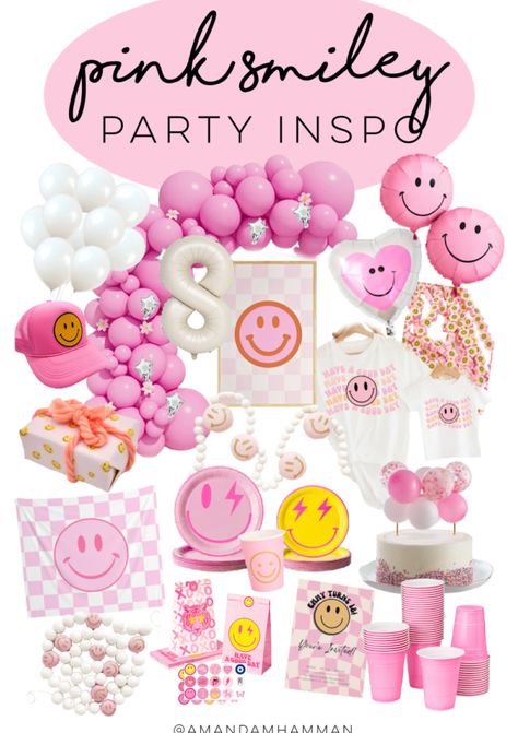 Preppy Style, Retro, Pink Birthday, Pink Birthday Party, Cute Birthday Ideas, Preppy Party Decorations, Girl Birthday Party Themes, Girl Birthday Themes, Preppy Party