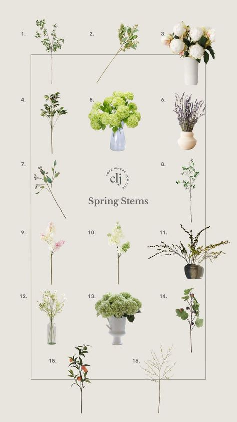 Welcome Spring With Some Faux Spring Stems - Chris Loves Julia Ideas, Dried Lavender Bunch, Hydranga, Limelight Hydrangea, Mexican Hat, Hydrangea Bouquet, Sweet Accessories, Faux Hydrangea, Chris Loves Julia