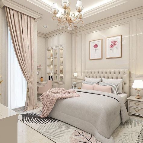 What's your favorite feature in this bedroom design. Tag someone who will love to see this. Don't forget to share your thoughts with… | Instagram Bedroom Decor For Teen Girls, Teenager Bedroom Design, Room Design Bedroom, Bedroom Interior, Room Makeover Bedroom, Bedroom Inspirations, Room Inspiration Bedroom, Decoracion De Interiores, Bedroom Design