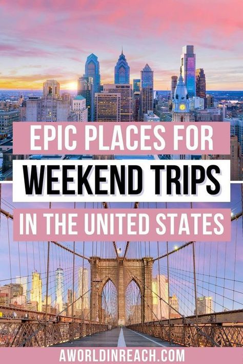 USA Weekend Trips: 25 Perfect Destinations for a Weekend Getaway Weekend Getaways, Canada, Backpacking, Weekend Getaways Usa, Best Weekend Trips, Best Weekend Getaways, Weekend Road Trips, Weekend Trips, Long Weekend Trips