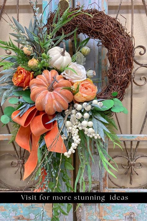 Halloween, Decoration, Ideas, Floral, Deko, Flores, Autumn Wreaths, Deco, Corona