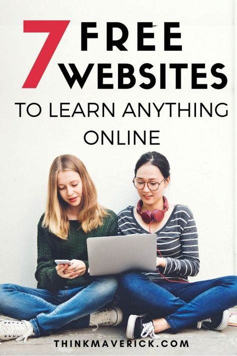 7 Free Online Learning Sites to Learn Anything Online - ThinkMaverick - My Personal Journey through Entrepreneurship Online Learning Sites, Online Learning, Online Courses, Online Education, Internet Marketing Course, Free Online Education, Free Online Courses, Free Online Learning, Professional Learning