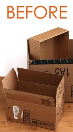 Diy, Recycling, Cardboard Box Storage, Recycle Box, Diy Box, Diy Storage Boxes, Cardboard Storage, Cardboard Crafts, Cardboard Furniture