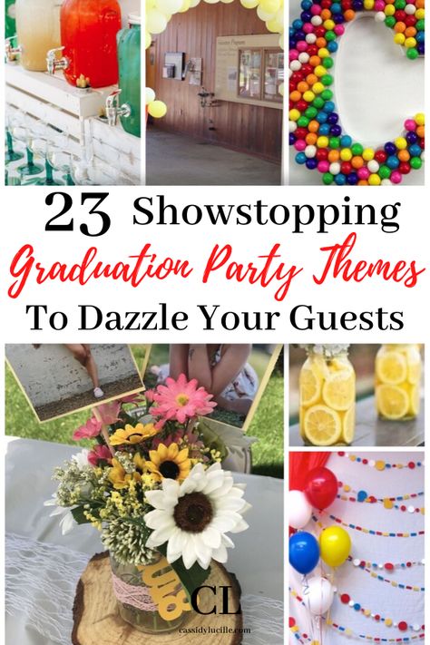 Highschool graduation party themes. These high school graduation party theme ideas are absolutely show stopping. I'm totally copying all of these! #graduation #party High School, Promotion, Decoration, High School Graduation Party Themes, High School Graduation Party Decorations, High School Graduation Party Invitations, High School Graduation Party, High School Graduation Party Centerpieces, Graduation Party Games