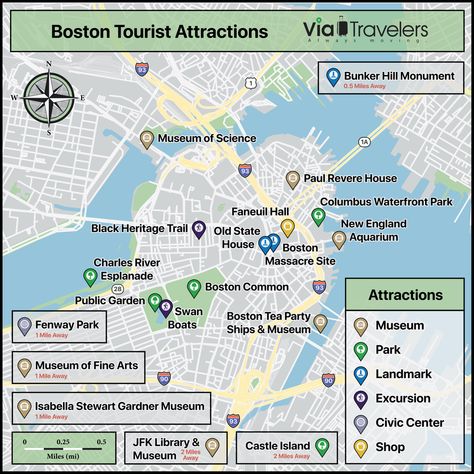 Looking to plan an effective trip to Boston? Use this Boston tourist attractions map to orient yourself with the city and read our full guide on the best things to do make the most of your visit. Boston, Boston Tourist Map, Boston Tourist Attractions, Boston Tour, Boston Attractions, Usa Travel, Boston Tourist, Travel Usa, Boston Travel