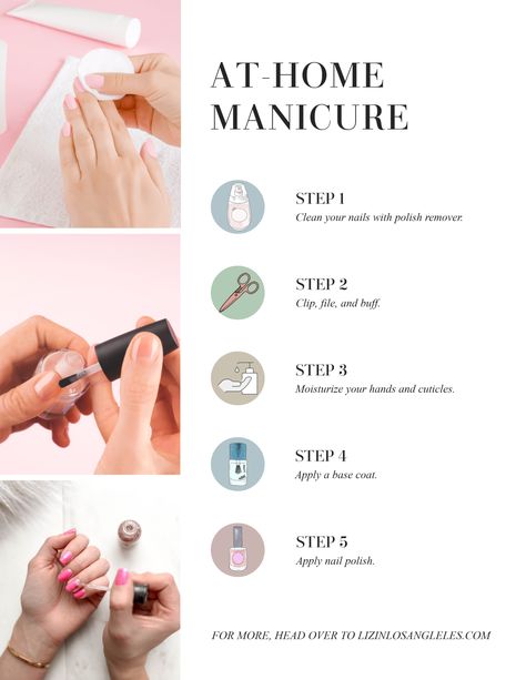 You can give yourself a perfect professional manicure at home. #manicure #nails #nailart #athomemanicure Here's a step by step guide to DIY manicure at home.   At Home Manicure, Manicure, Tutorial, DIY, Manicure Tips Diy, Pedicure, Diy Manicure, Nail Care Tips, Nail Care Routine, Clean Nails, Pedicure At Home, Manicure And Pedicure, Manicure Steps