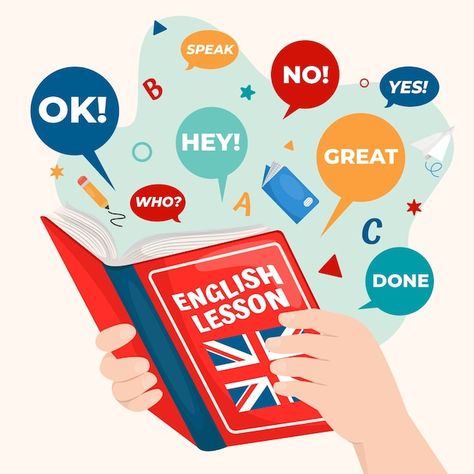 Hand drawn english school illustration | Free Vector #Freepik #freevector #english-book #hand-drawn-illustration #english-school #illustrations