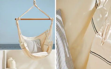 Image of the product HANGING CHAIR WITH CUSHION Zara Home, Home Décor, Home, Outdoor, Hanging Chair, Home Accessories, Chair, Cushion, Outdoor Furniture
